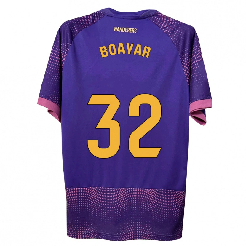 Danxen Kinderen Adam Boayar #32 Paars Wit Roze Uitshirt Uittenue 2026/27 T-Shirt België