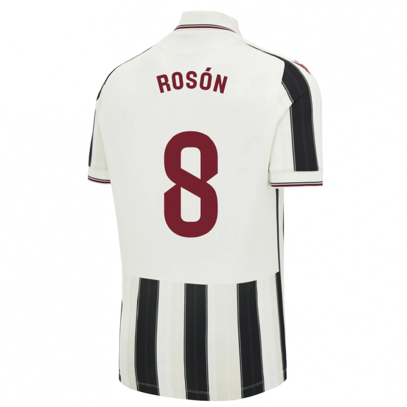 Danxen Kinderen Pablo Rosón #8 Zwart Wit Rood Uitshirt Uittenue 2026/27 T-Shirt België