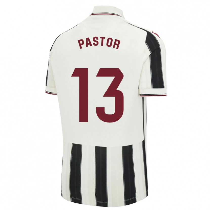 Danxen Kinderen Alfonso Pastor #13 Zwart Wit Rood Uitshirt Uittenue 2026/27 T-Shirt België