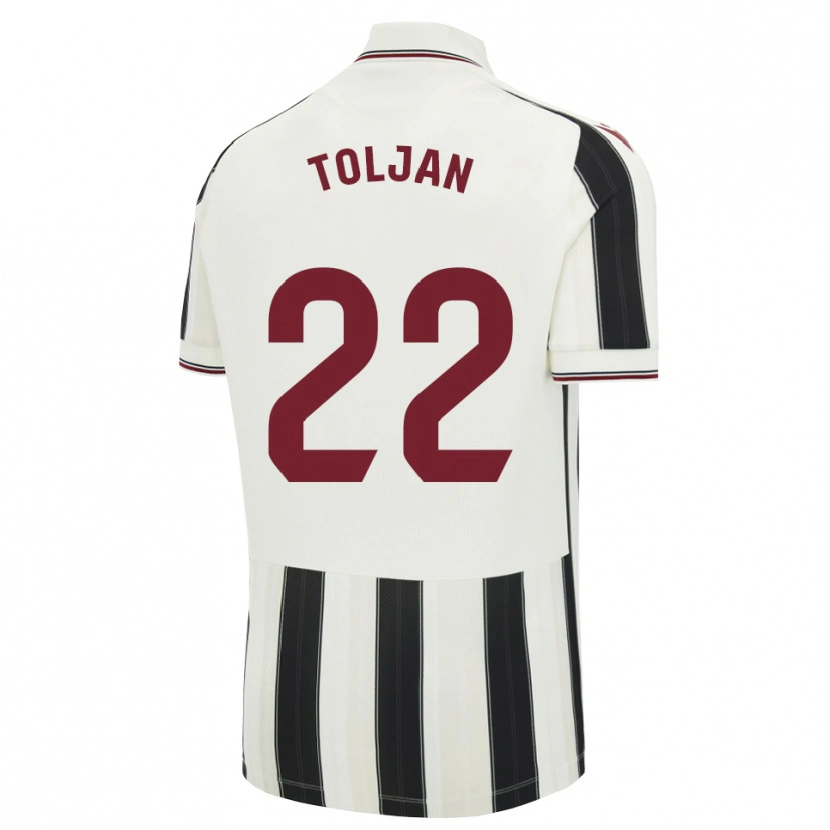 Danxen Kinderen Jeremy Toljan #22 Zwart Wit Rood Uitshirt Uittenue 2026/27 T-Shirt België