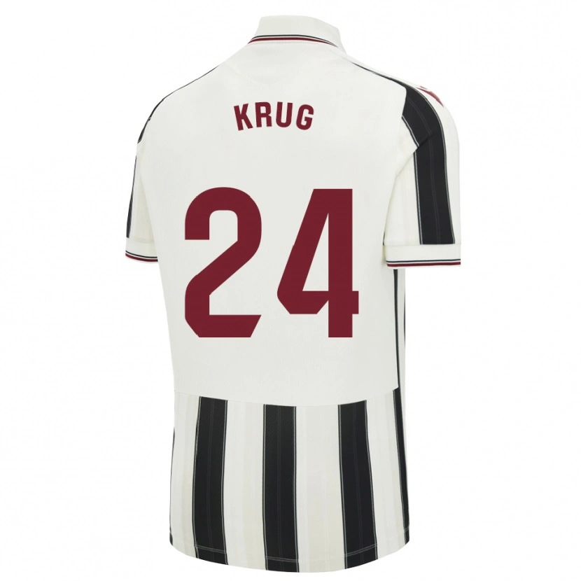 Danxen Kinderen Martín Krug #24 Zwart Wit Rood Uitshirt Uittenue 2026/27 T-Shirt België