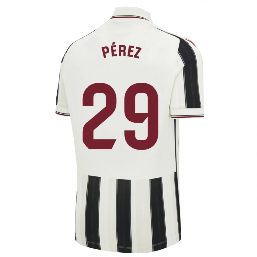 Danxen Kinderen Nacho Pérez #29 Zwart Wit Rood Uitshirt Uittenue 2026/27 T-Shirt België