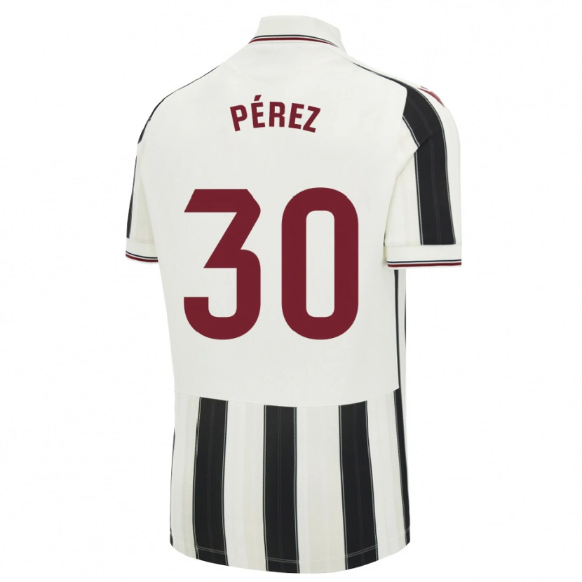 Danxen Kinderen Luismi Pérez #30 Zwart Wit Rood Uitshirt Uittenue 2026/27 T-Shirt België