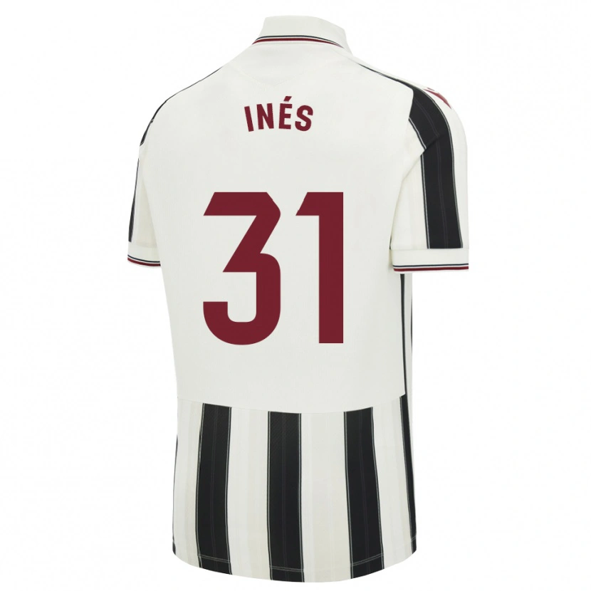 Danxen Kinderen Inés Rizo #31 Zwart Wit Rood Uitshirt Uittenue 2026/27 T-Shirt België