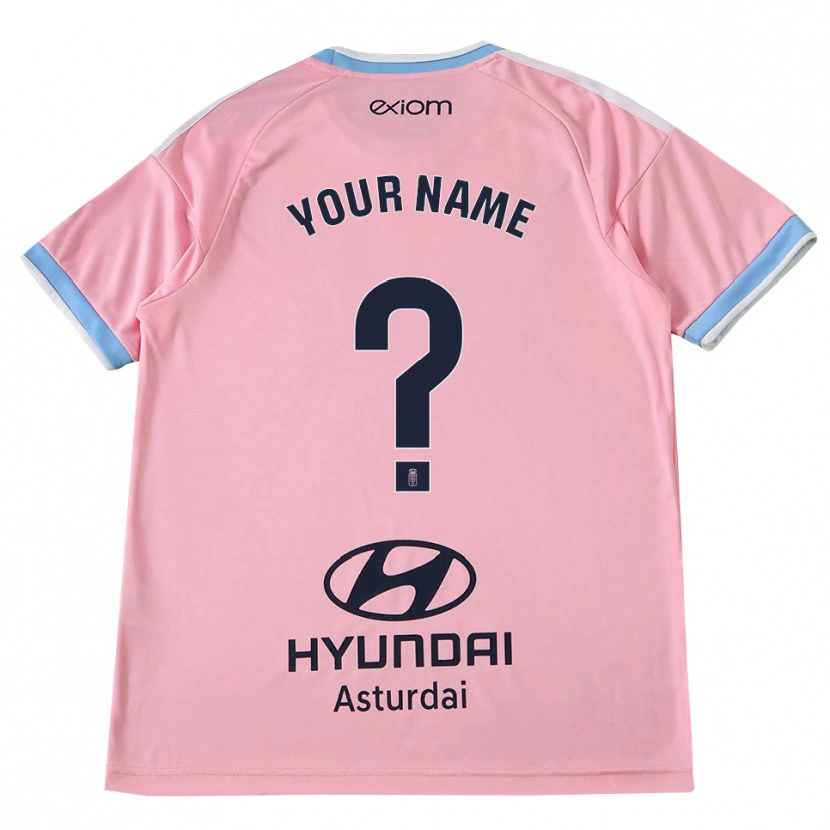 Danxen Kinderen Uw Naam #0 Centaurieblauw Roze Uitshirt Uittenue 2026/27 T-Shirt België