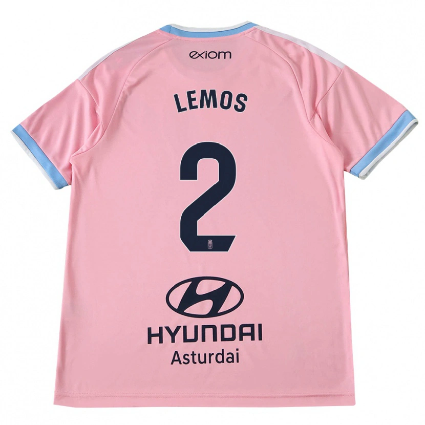Danxen Kinderen Álvaro Lemos #2 Centaurieblauw Roze Uitshirt Uittenue 2026/27 T-Shirt België
