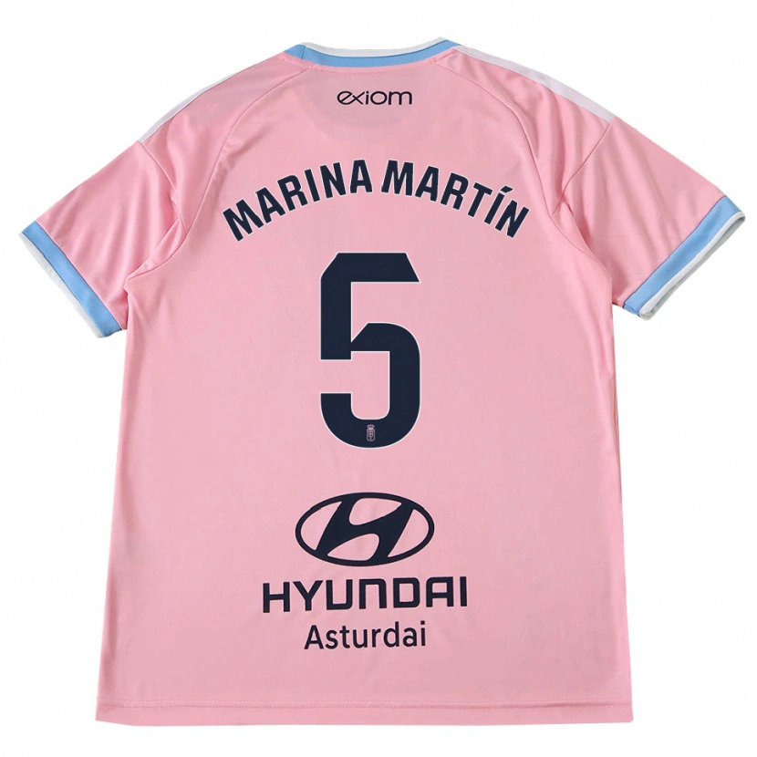 Danxen Kinderen Marina Martín #5 Centaurieblauw Roze Uitshirt Uittenue 2026/27 T-Shirt België