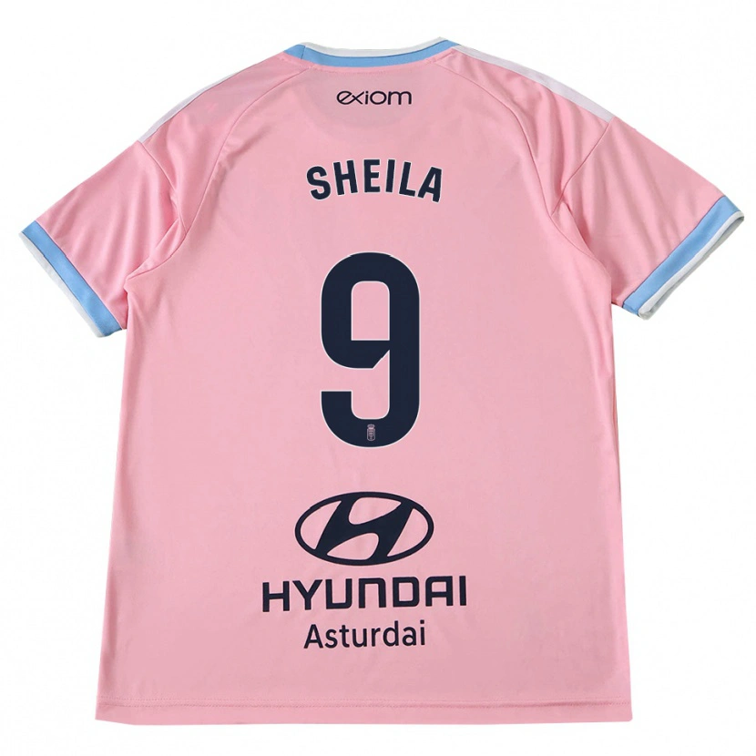 Danxen Kinderen Sheila Elorza Hernández #9 Centaurieblauw Roze Uitshirt Uittenue 2026/27 T-Shirt België
