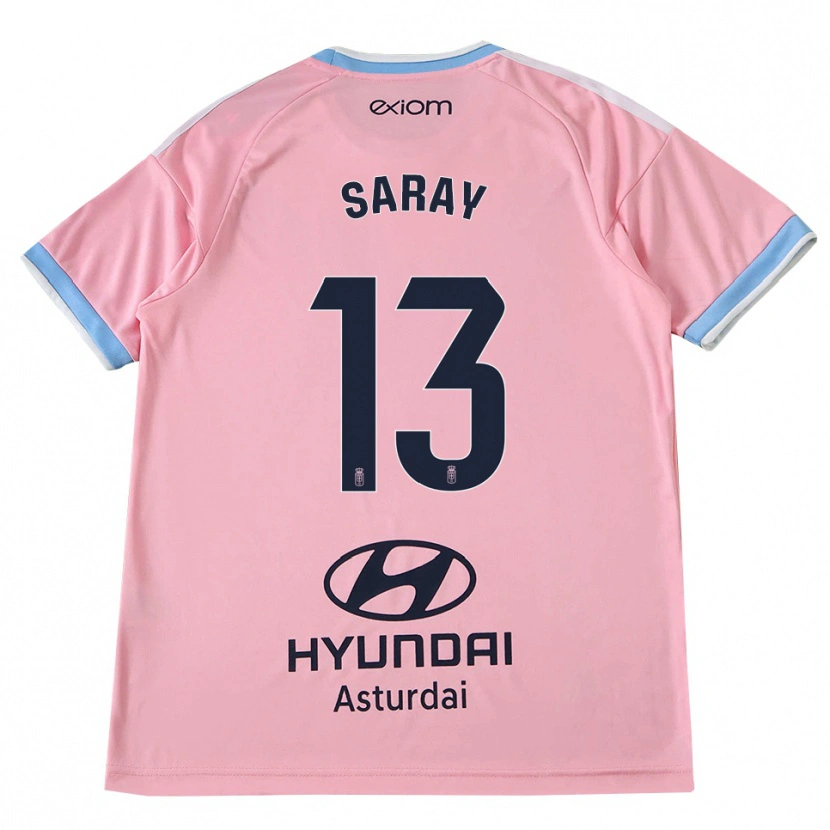 Danxen Kinderen Saray Vázquez Alonso #13 Centaurieblauw Roze Uitshirt Uittenue 2026/27 T-Shirt België