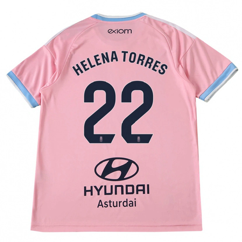 Danxen Kinderen Helena Torres Maiquez #22 Centaurieblauw Roze Uitshirt Uittenue 2026/27 T-Shirt België