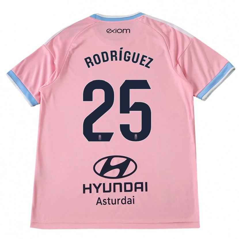 Danxen Kinderen Álvaro Rodríguez #25 Centaurieblauw Roze Uitshirt Uittenue 2026/27 T-Shirt België