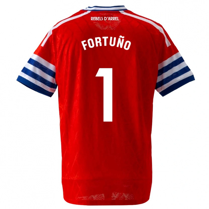 Danxen Kinderen Ángel Fortuño #1 Koninklijk Blauw Rood Uitshirt Uittenue 2026/27 T-Shirt België