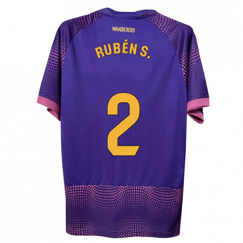Danxen Kinderen Rubén Sánchez #2 Paars Wit Roze Uitshirt Uittenue 2026/27 T-Shirt België