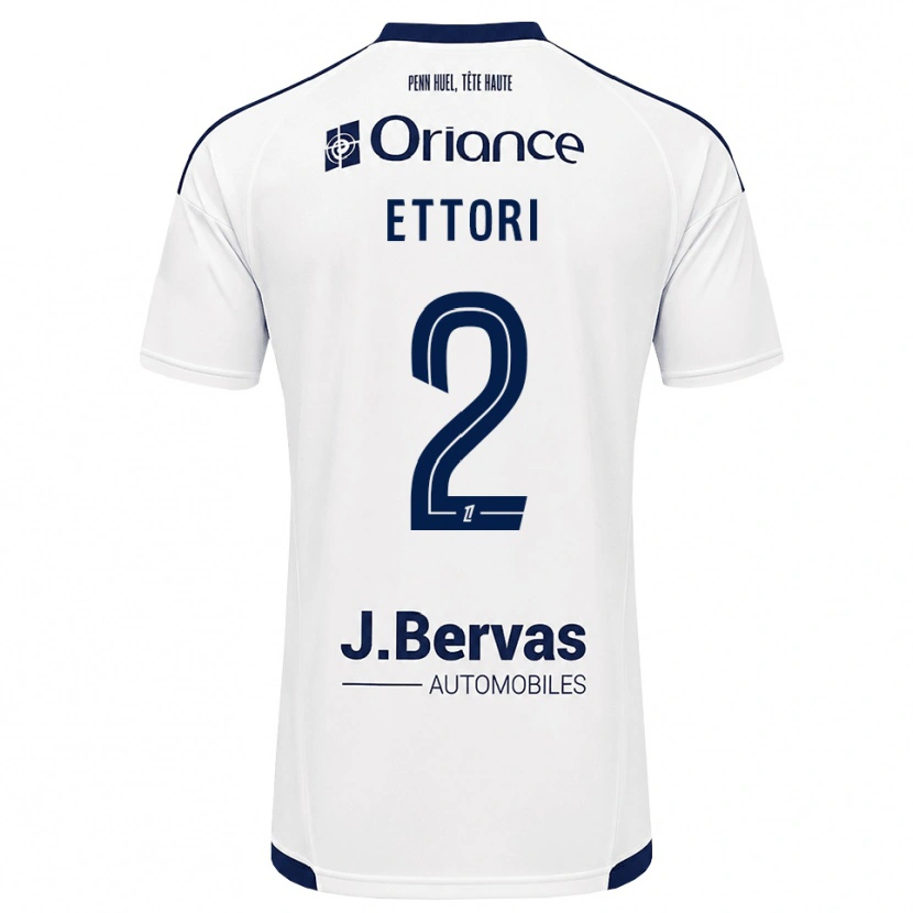 Danxen Kinderen Ilan Ettori #2 Marineblauw Wit Uitshirt Uittenue 2026/27 T-Shirt België
