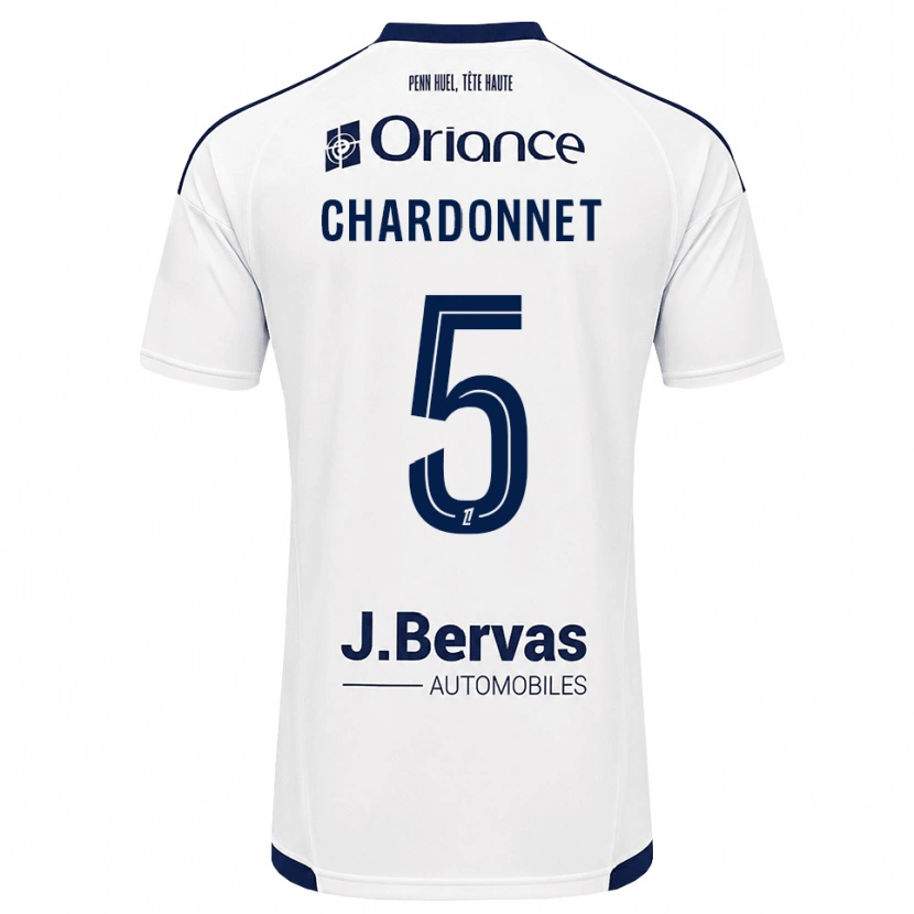 Danxen Kinderen Brendan Chardonnet #5 Marineblauw Wit Uitshirt Uittenue 2026/27 T-Shirt België