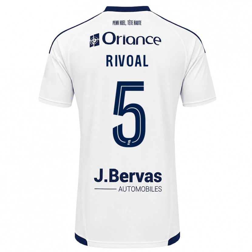 Danxen Kinderen Paul Rivoal #5 Marineblauw Wit Uitshirt Uittenue 2026/27 T-Shirt België