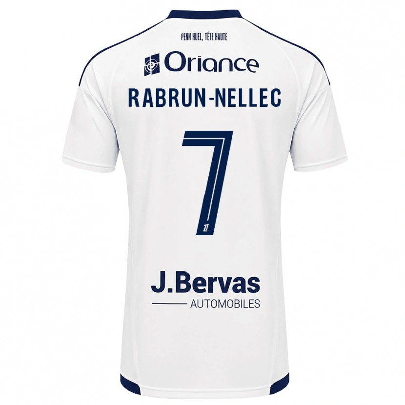 Danxen Kinderen Yannis Rabrun-Nellec #7 Marineblauw Wit Uitshirt Uittenue 2026/27 T-Shirt België