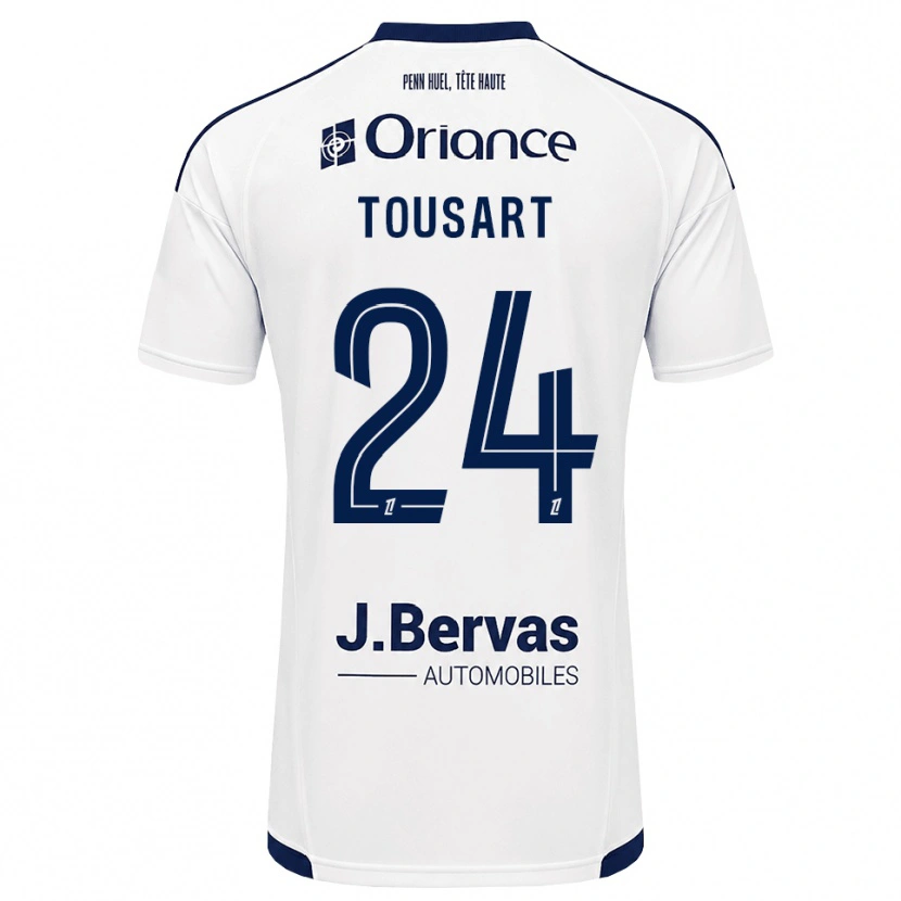 Danxen Kinderen Lucas Tousart #24 Marineblauw Wit Uitshirt Uittenue 2026/27 T-Shirt België