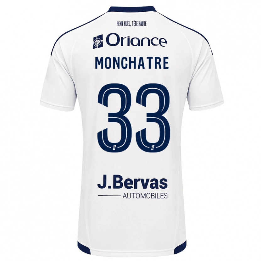 Danxen Kinderen Enzo Monchatre #33 Marineblauw Wit Uitshirt Uittenue 2026/27 T-Shirt België