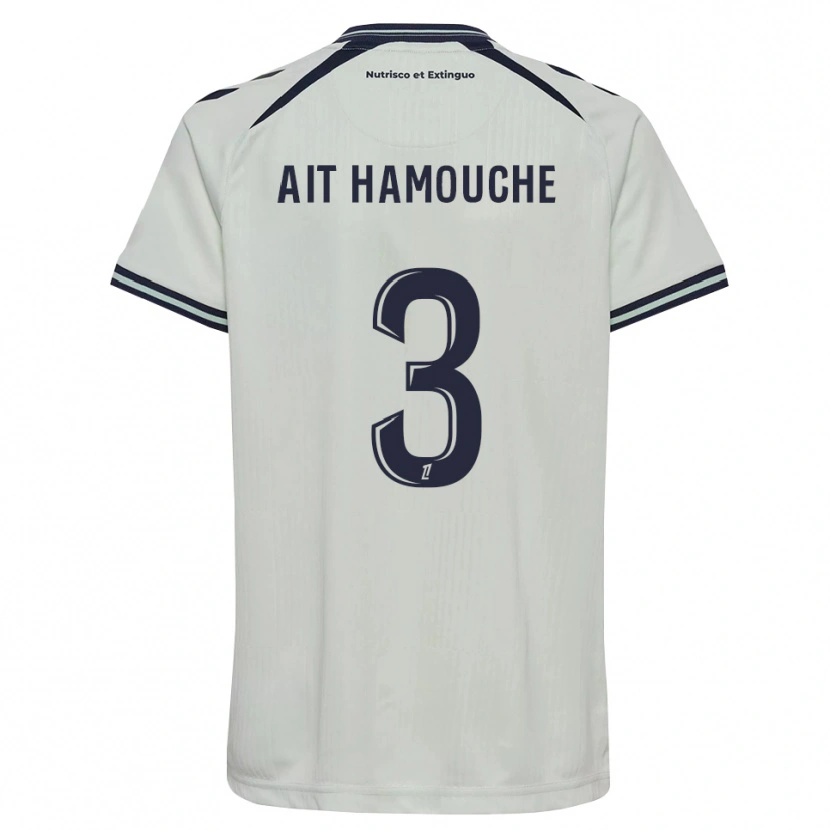 Danxen Kinderen Massyl Ait Hamouche #3 Middernachtblauw Wit Uitshirt Uittenue 2026/27 T-Shirt België