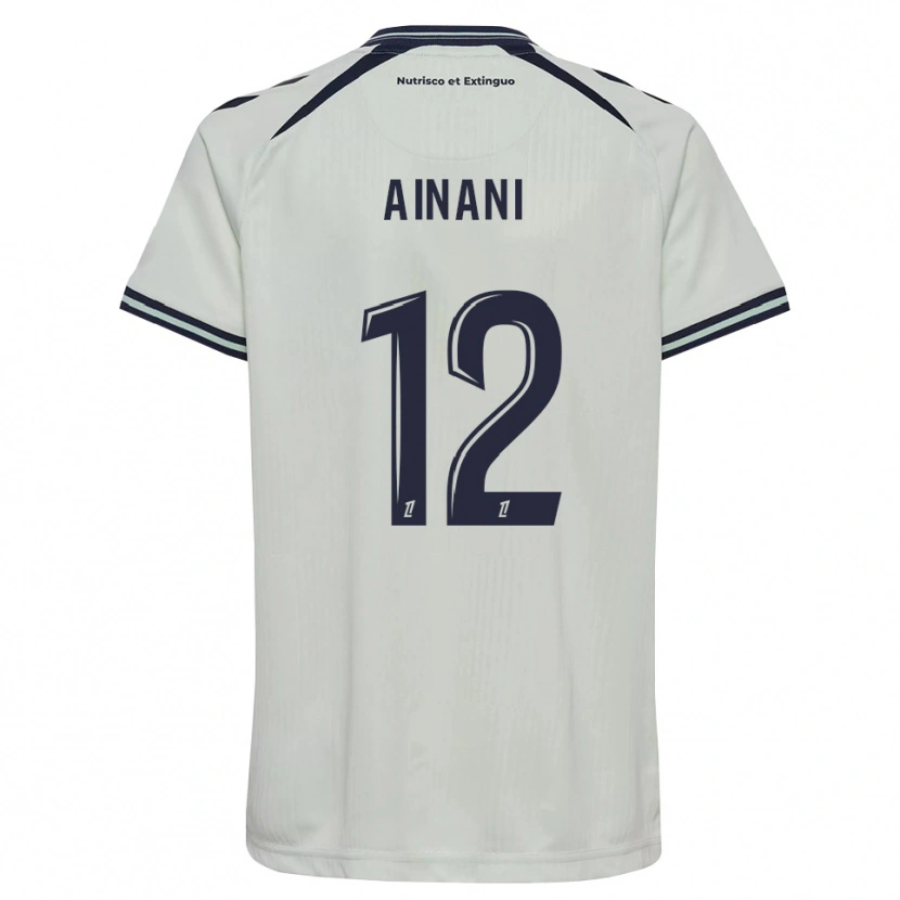 Danxen Kinderen Sufyan Ainani #12 Middernachtblauw Wit Uitshirt Uittenue 2026/27 T-Shirt België