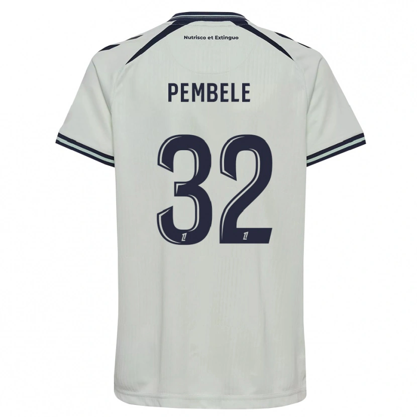 Danxen Kinderen Timothée Pembélé #32 Middernachtblauw Wit Uitshirt Uittenue 2026/27 T-Shirt België