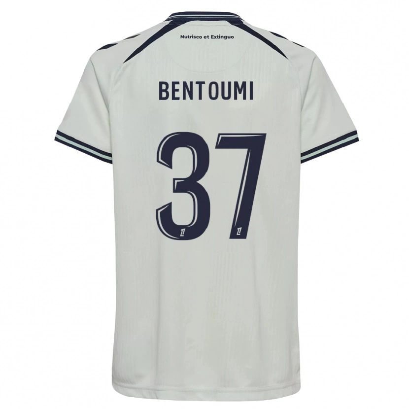 Danxen Kinderen Mokrane Bentoumi #37 Middernachtblauw Wit Uitshirt Uittenue 2026/27 T-Shirt België