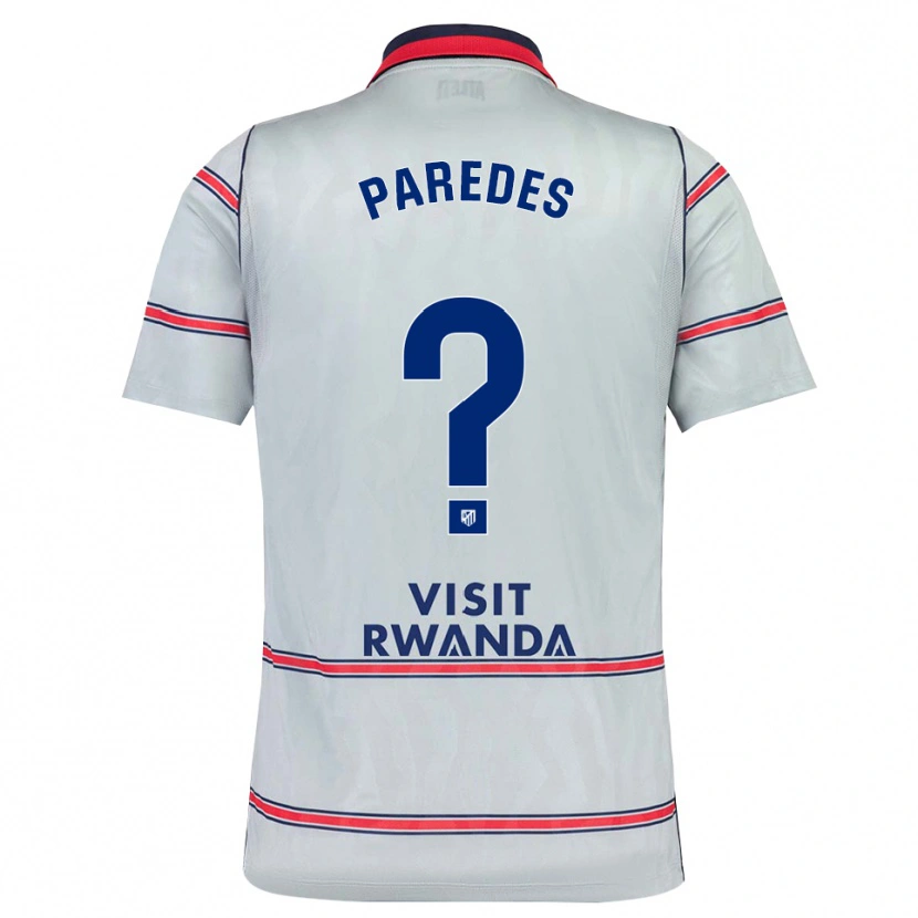 Danxen Kinderen Roberto Paredes #0 Grijs Rood Marineblauw Thuisshirt Derde Tenue 2026/27 T-Shirt België