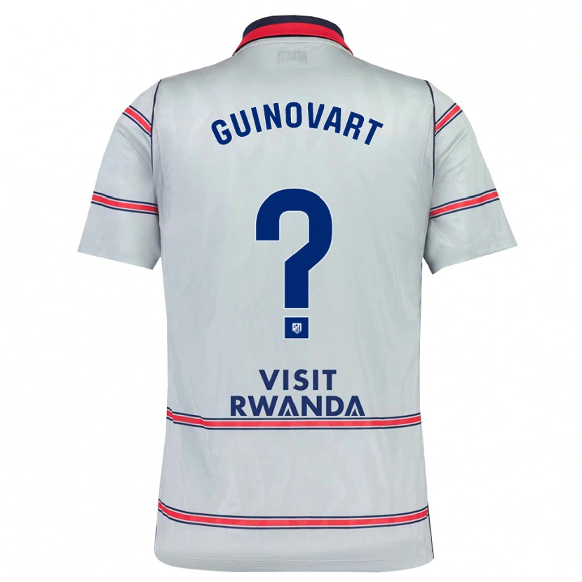 Danxen Kinderen Martí Guinovart #0 Grijs Rood Marineblauw Thuisshirt Derde Tenue 2026/27 T-Shirt België