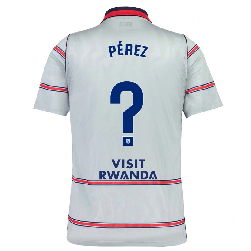 Danxen Kinderen Aitor Pérez #0 Grijs Rood Marineblauw Thuisshirt Derde Tenue 2026/27 T-Shirt België
