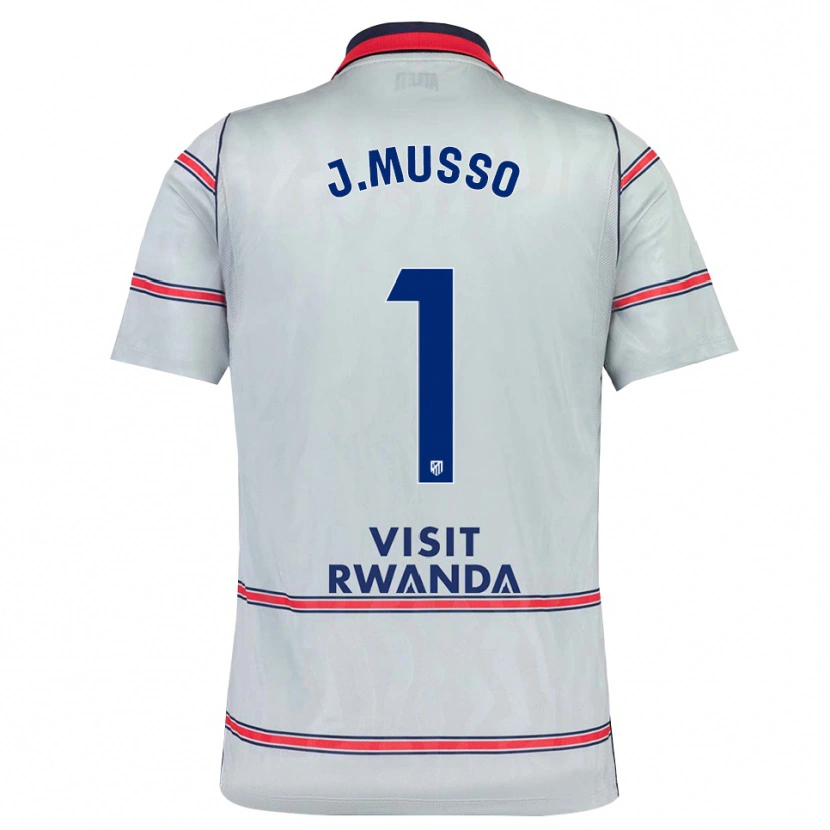 Danxen Kinderen Juan Musso #1 Grijs Rood Marineblauw Thuisshirt Derde Tenue 2026/27 T-Shirt België