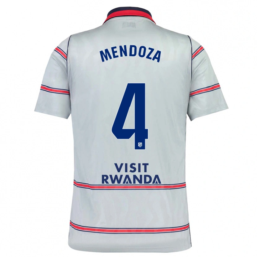 Danxen Kinderen Rodrigo Mendoza #4 Grijs Rood Marineblauw Thuisshirt Derde Tenue 2026/27 T-Shirt België