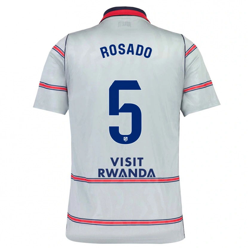 Danxen Kinderen Diego Rosado #5 Grijs Rood Marineblauw Thuisshirt Derde Tenue 2026/27 T-Shirt België