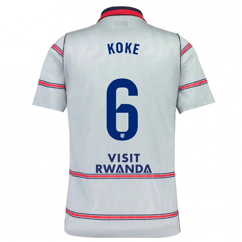 Danxen Kinderen Koke #6 Grijs Rood Marineblauw Thuisshirt Derde Tenue 2026/27 T-Shirt België