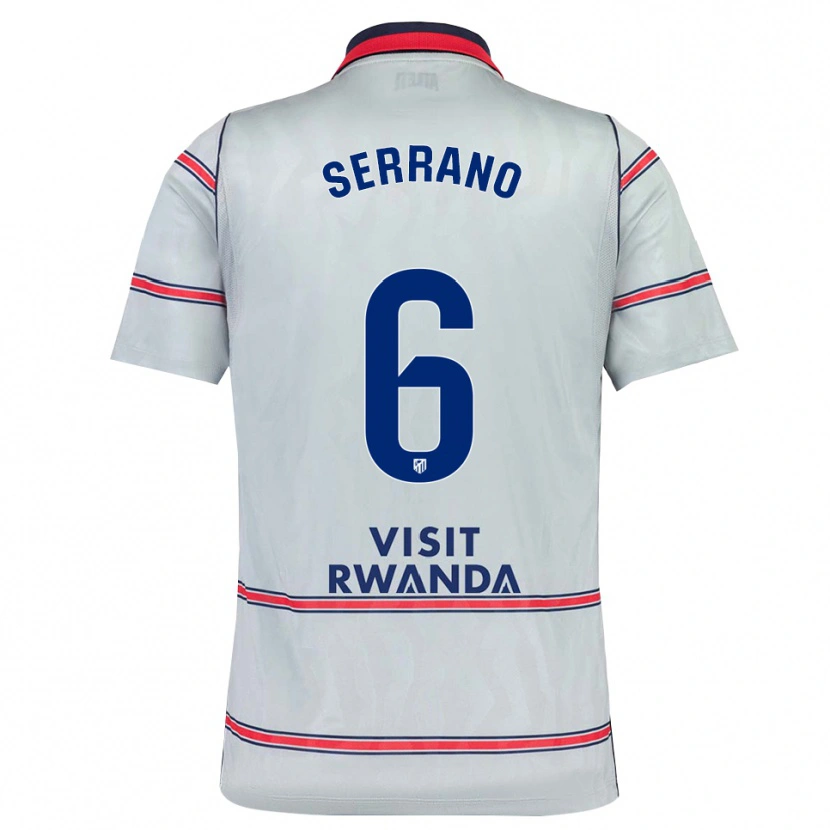 Danxen Kinderen Javi Serrano #6 Grijs Rood Marineblauw Thuisshirt Derde Tenue 2026/27 T-Shirt België