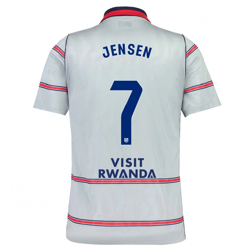 Danxen Kinderen Synne Jensen #7 Grijs Rood Marineblauw Thuisshirt Derde Tenue 2026/27 T-Shirt België