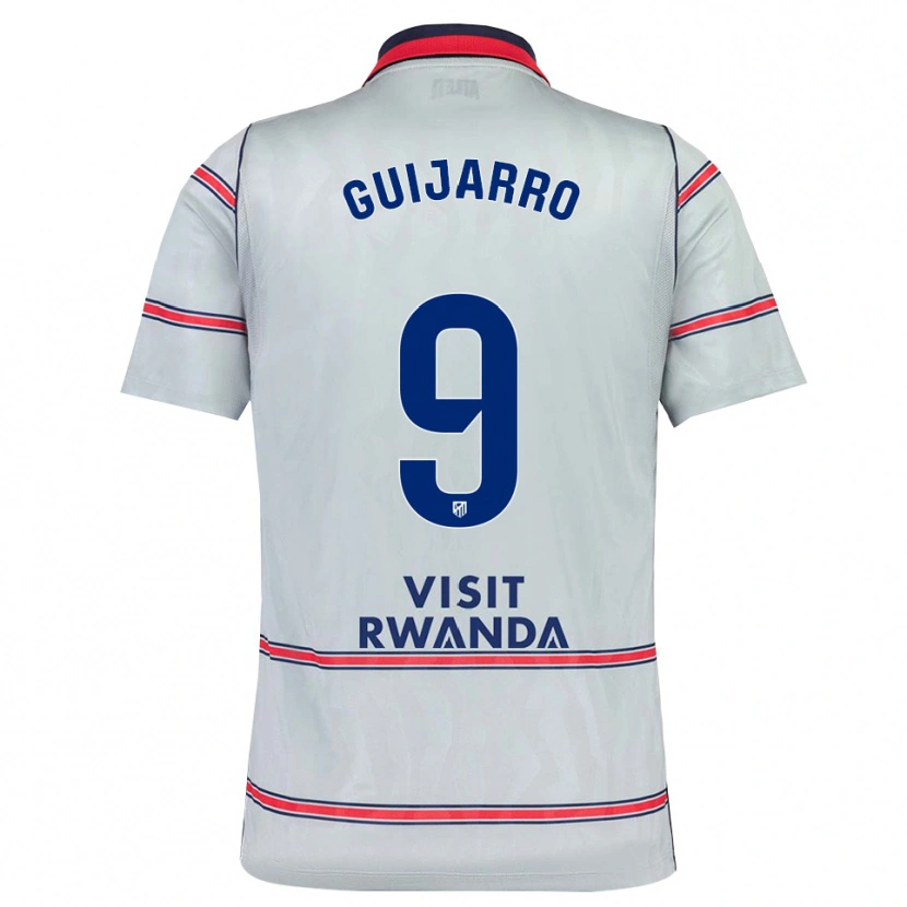 Danxen Kinderen Sheila Guijarro #9 Grijs Rood Marineblauw Thuisshirt Derde Tenue 2026/27 T-Shirt België