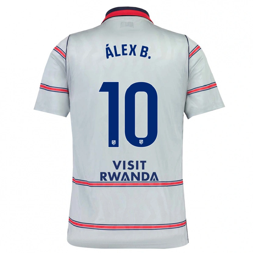 Danxen Kinderen Álex Baena #10 Grijs Rood Marineblauw Thuisshirt Derde Tenue 2026/27 T-Shirt België