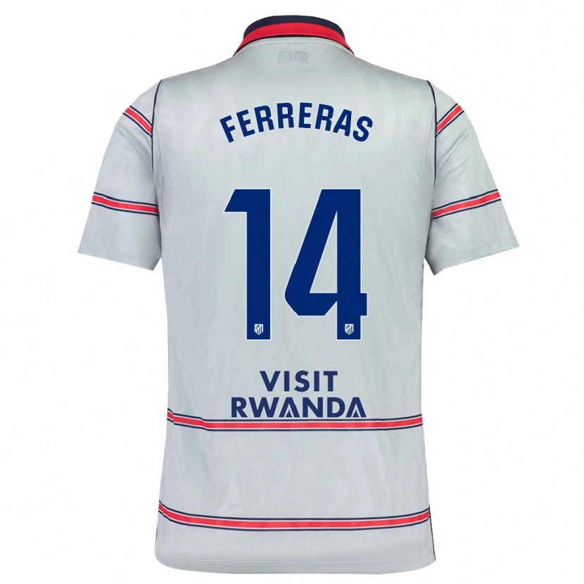 Danxen Kinderen Adrian Ferreras #14 Grijs Rood Marineblauw Thuisshirt Derde Tenue 2026/27 T-Shirt België