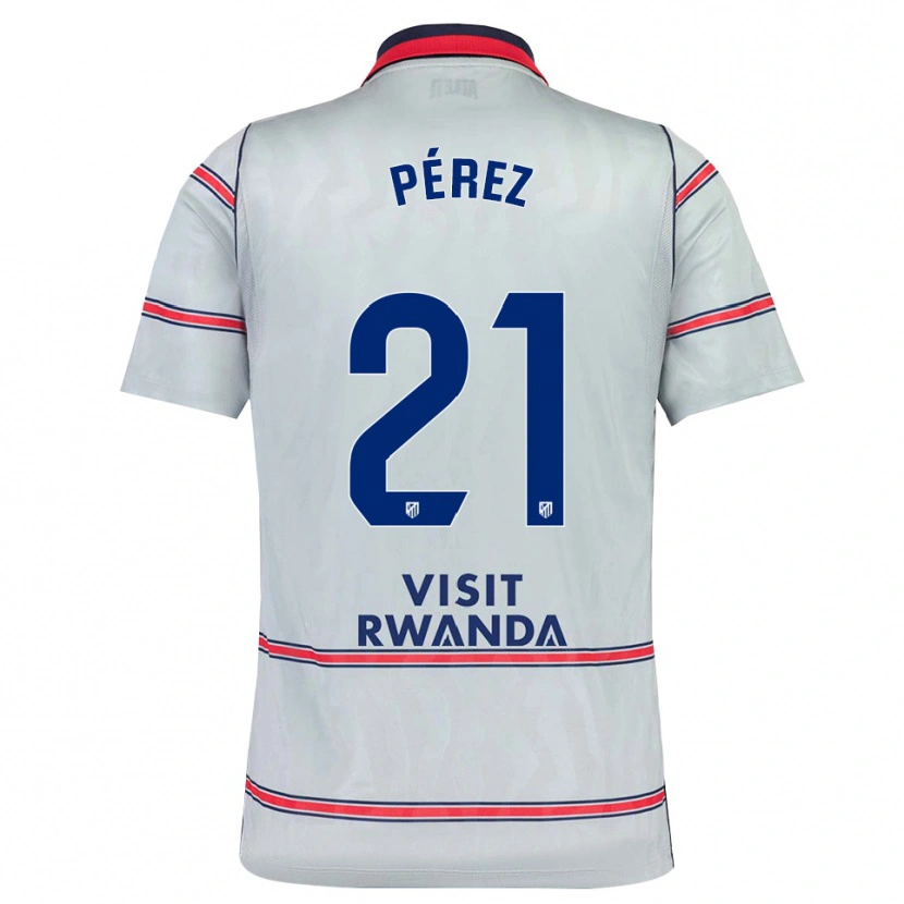 Danxen Kinderen Diego Pérez #21 Grijs Rood Marineblauw Thuisshirt Derde Tenue 2026/27 T-Shirt België