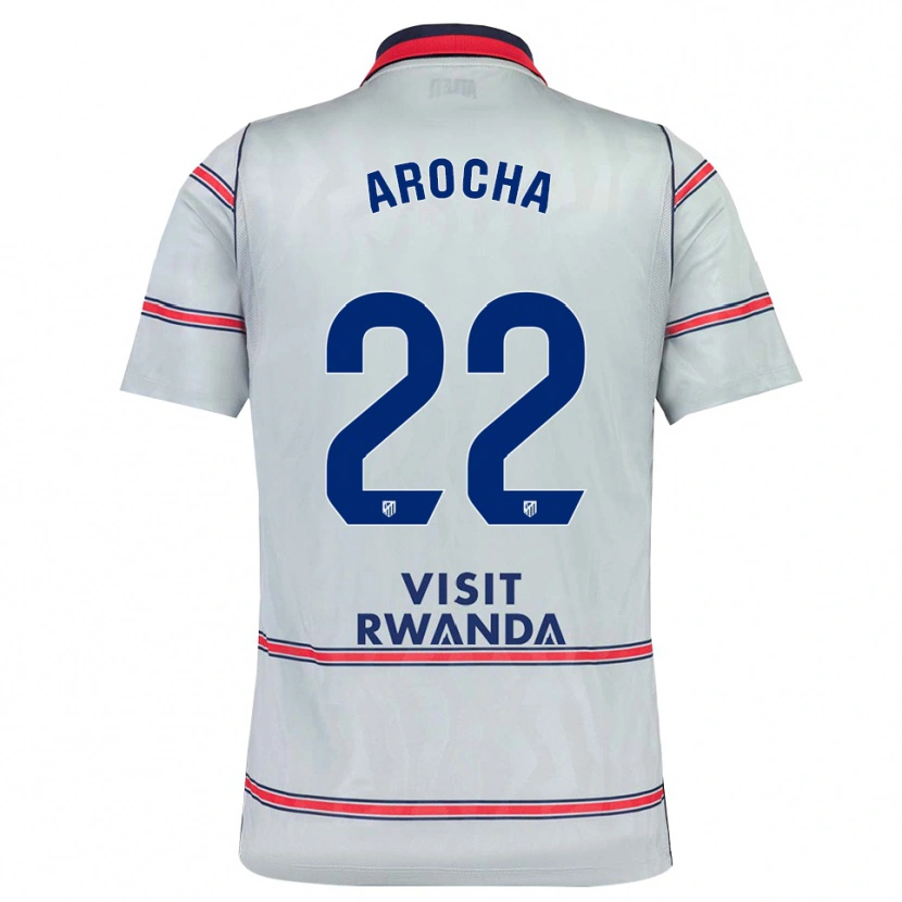 Danxen Kinderen Santi Arocha #22 Grijs Rood Marineblauw Thuisshirt Derde Tenue 2026/27 T-Shirt België