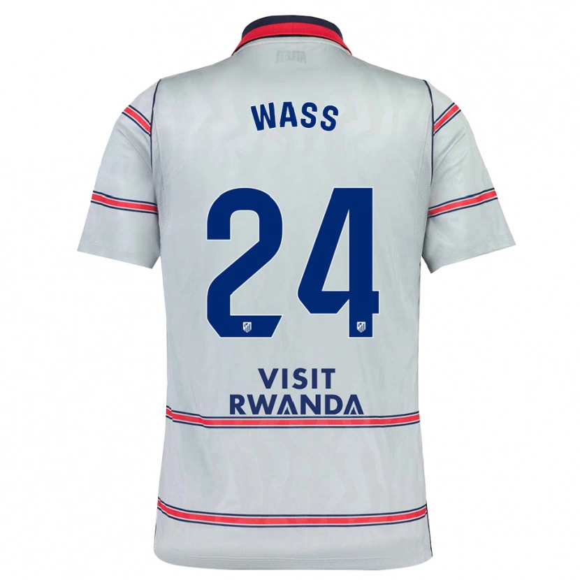 Danxen Kinderen Daniel Wass #24 Grijs Rood Marineblauw Thuisshirt Derde Tenue 2026/27 T-Shirt België