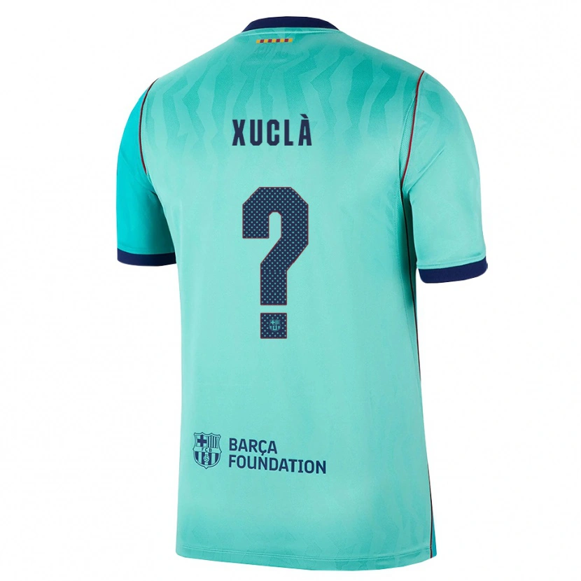 Danxen Kinderen Guiu Xuclà #0 Aqua Donker Turquoise Koninklijk Blauw Thuisshirt Derde Tenue 2026/27 T-Shirt België