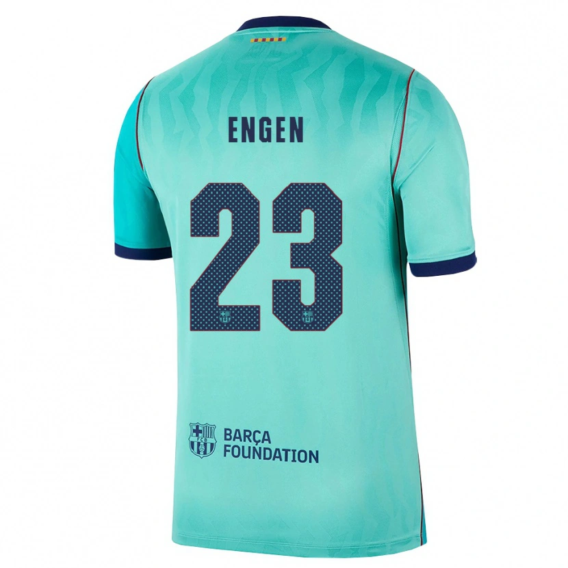 Danxen Kinderen Ingrid Engen #23 Aqua Donker Turquoise Koninklijk Blauw Thuisshirt Derde Tenue 2026/27 T-Shirt België