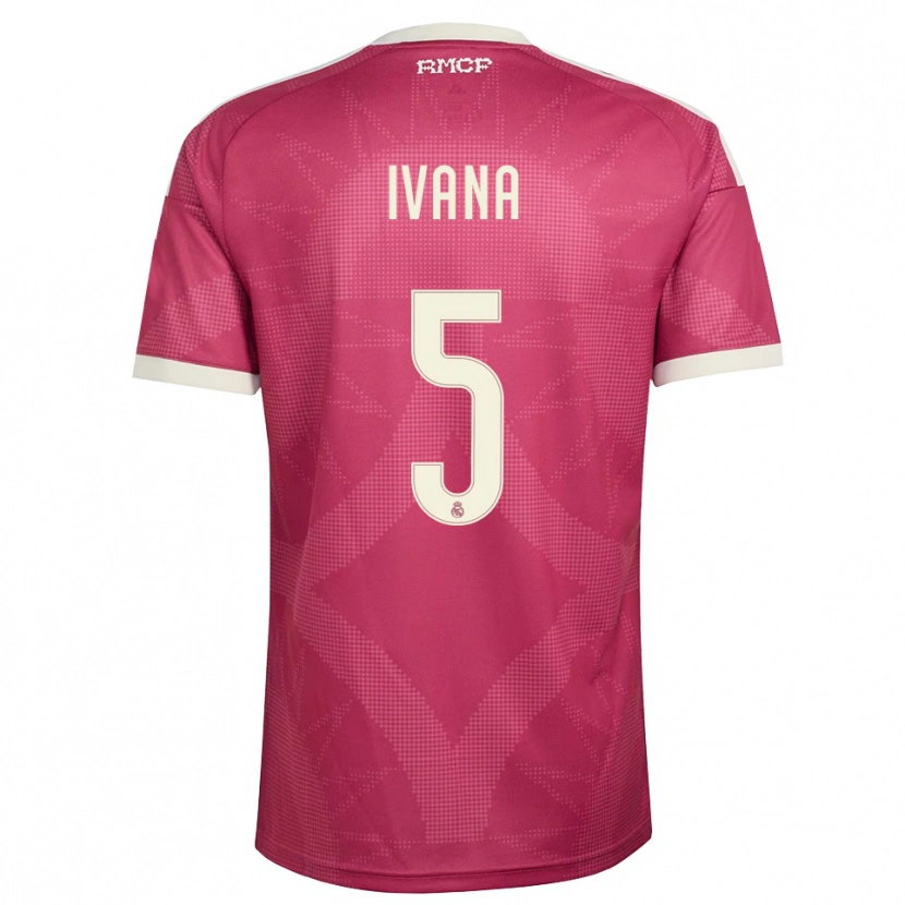 Danxen Kinderen Ivana Andres #5 Bleek Violet Rood Wit Thuisshirt Derde Tenue 2026/27 T-Shirt België