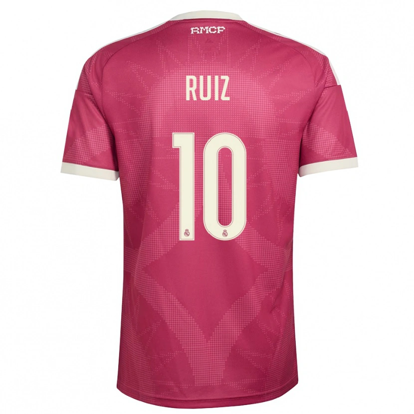 Danxen Kinderen Alberto Ruiz #10 Bleek Violet Rood Wit Thuisshirt Derde Tenue 2026/27 T-Shirt België
