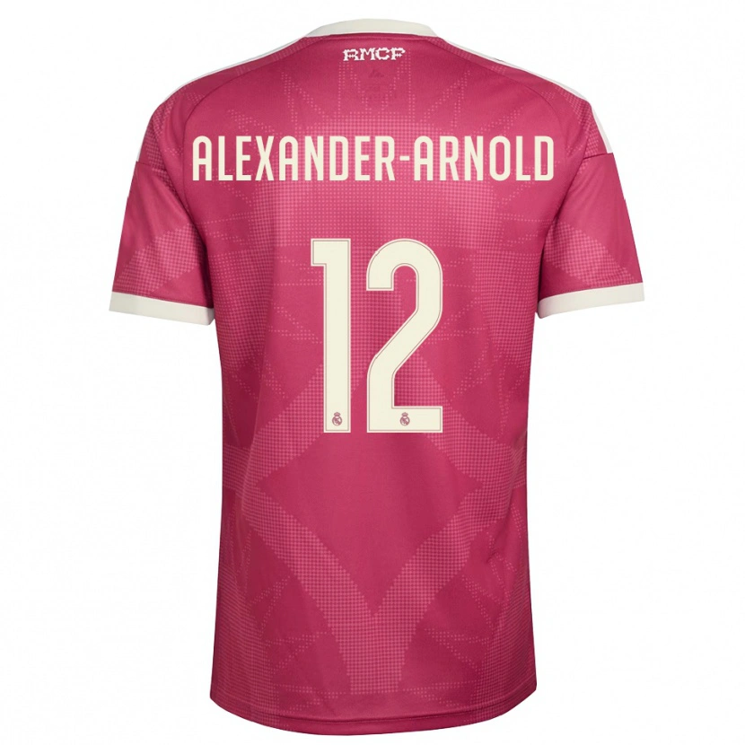 Danxen Kinderen Trent Alexander-Arnold #12 Bleek Violet Rood Wit Thuisshirt Derde Tenue 2026/27 T-Shirt België