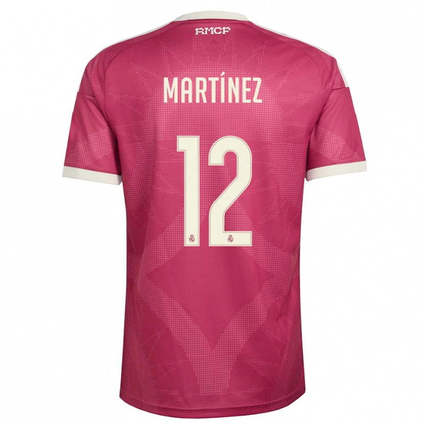 Danxen Kinderen Rubén Martínez #12 Bleek Violet Rood Wit Thuisshirt Derde Tenue 2026/27 T-Shirt België