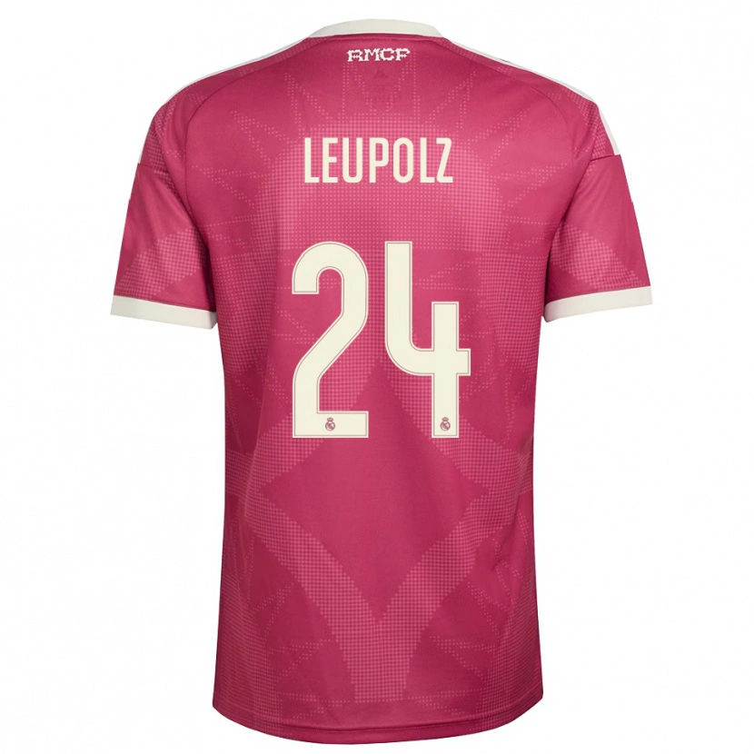 Danxen Kinderen Melanie Leupolz #24 Bleek Violet Rood Wit Thuisshirt Derde Tenue 2026/27 T-Shirt België