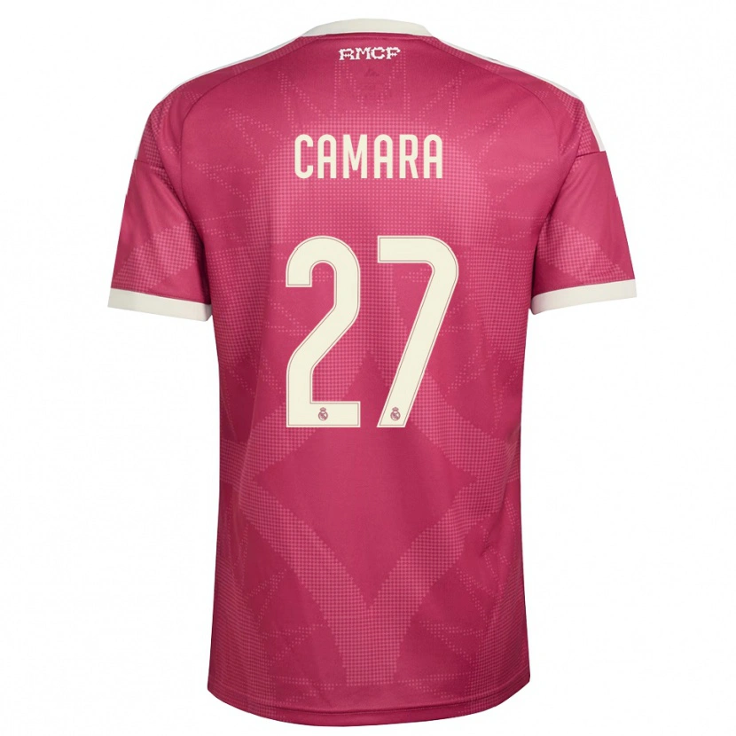 Danxen Kinderen Kalifa Camara #27 Bleek Violet Rood Wit Thuisshirt Derde Tenue 2026/27 T-Shirt België